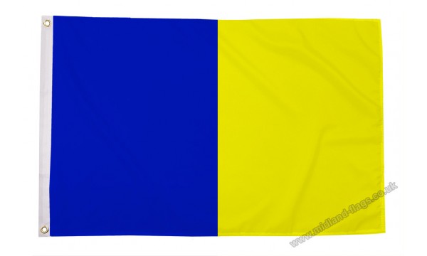 Blue and Gold Irish County Flag